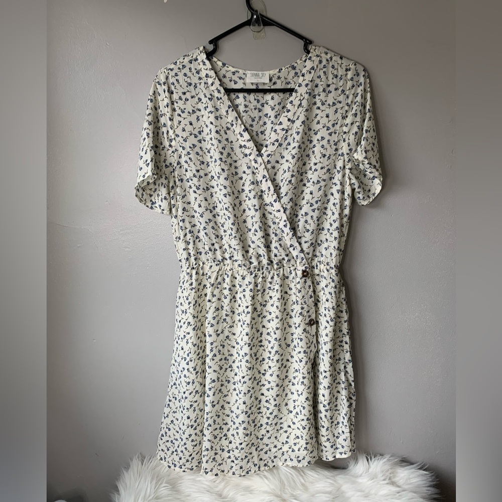 Sienna Sky White Floral Dress